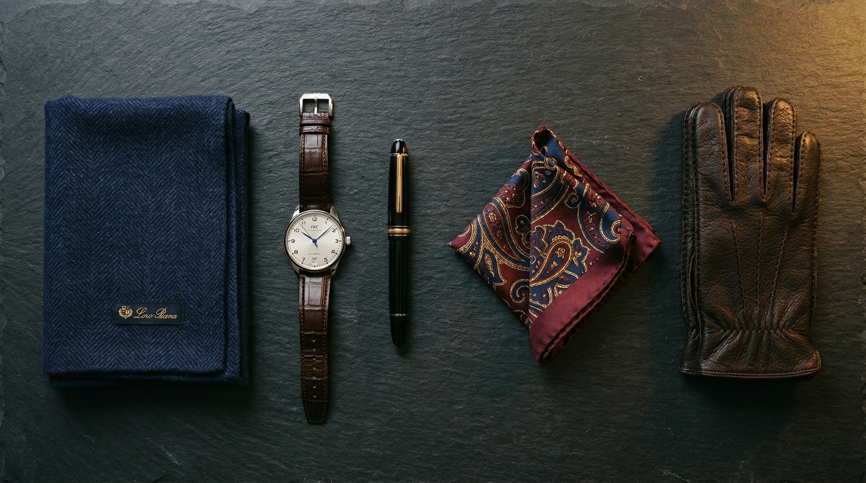 Luxury menswear flat lay